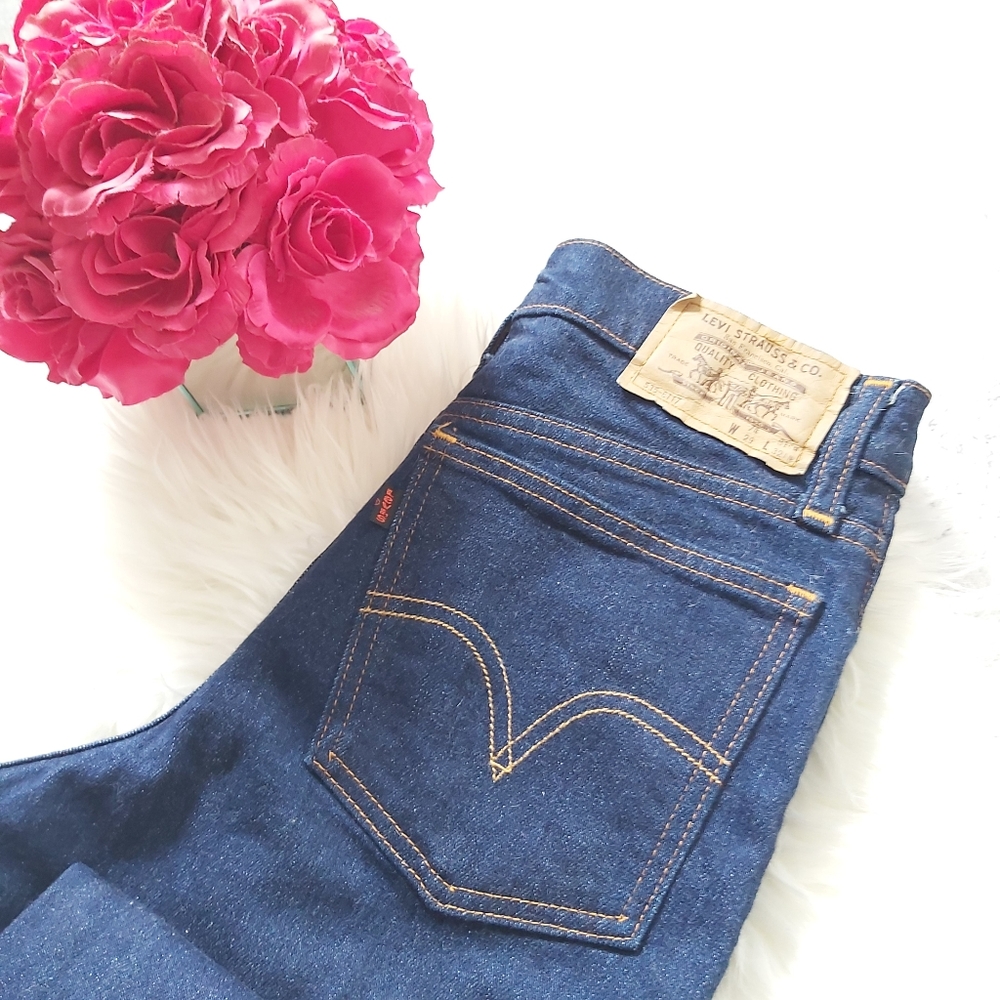 Vintage Rare Levi's 535 Black Tag High Rise